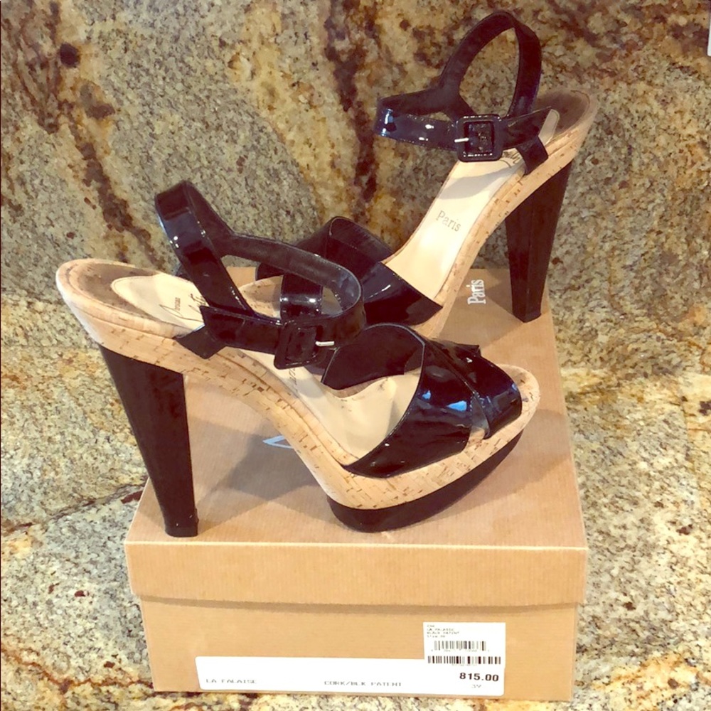 Christian Louboutin la falaise heels. size 39.